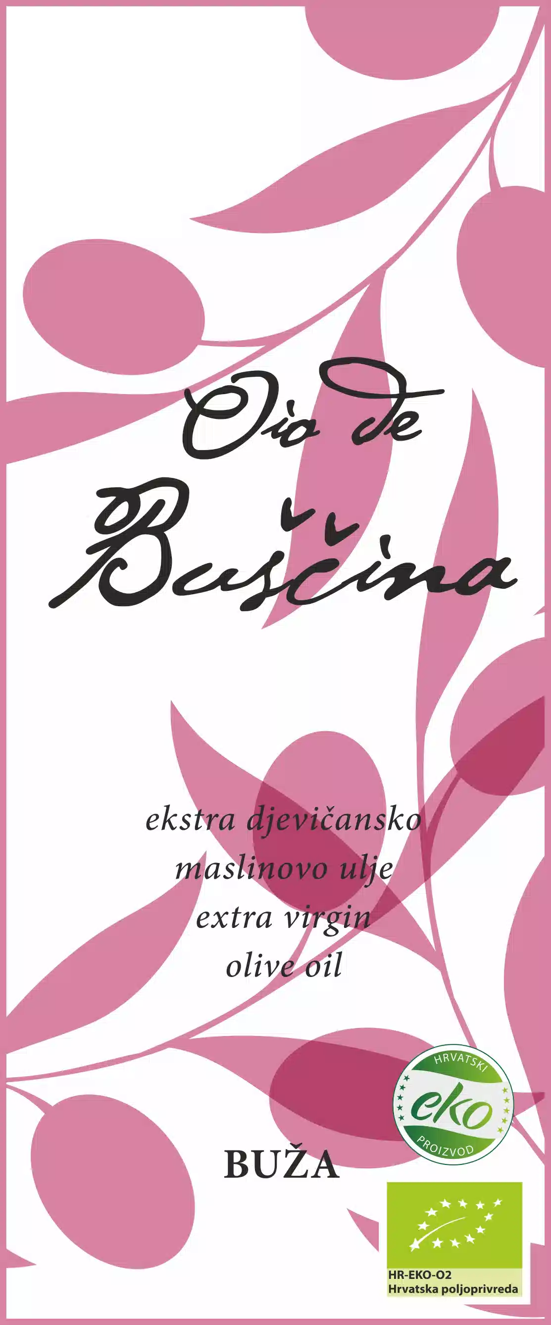 Buža Buža etiketa